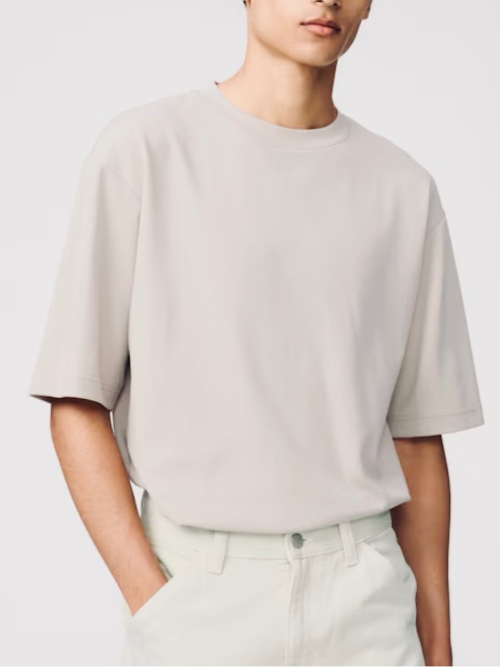 Uniqlo Airism Half Sleeve Oversized T Shirt